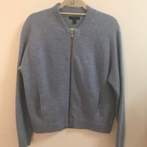 Light Blue J Crew Cropped Jacket